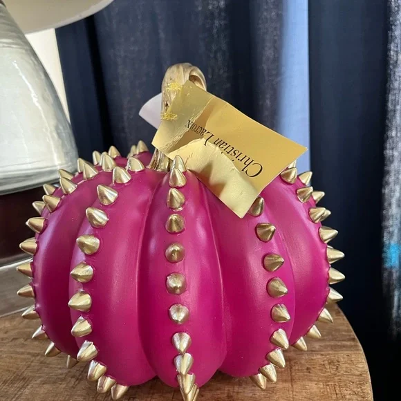 COPY - Christian LACROIX pink spike pumpkin, great for all that love, pink pump… - Picture 2 of 7